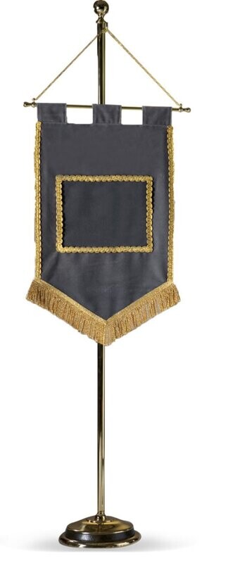 Grey velvet stendard for poster 21x30
