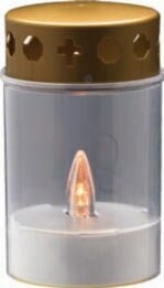 White electronic candle disposable
