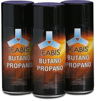 Single use gas bottle 400 ml