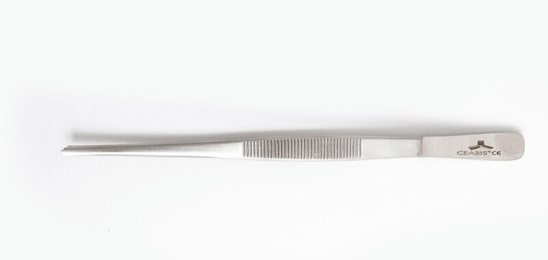 Double-Tooth Fabric Tweezers 180 mm