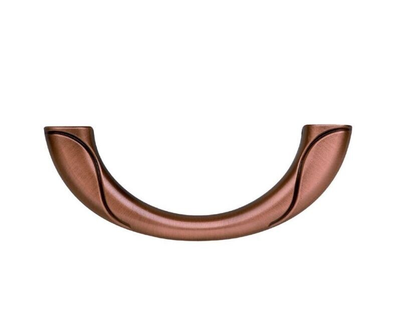 Naxos zamak semi lunar alloy handle copper finishing