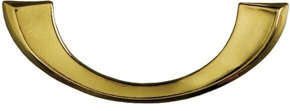 Alfa zamak semi lunar alloy handle polish brass finishing