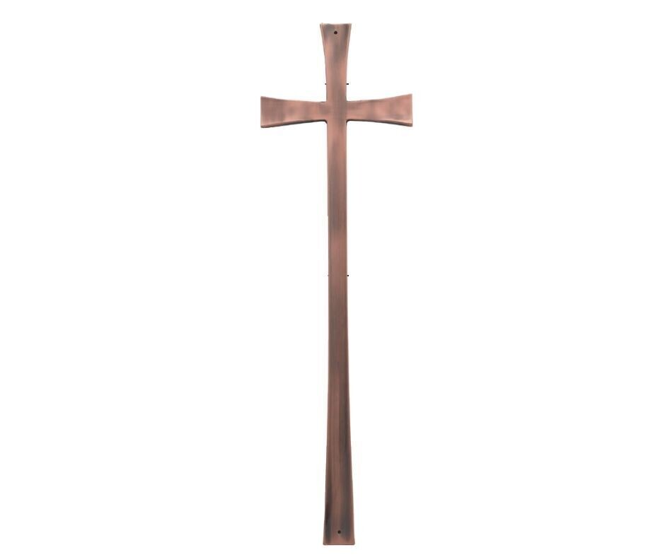 Cross for coffin in zamak alloy series 319 vintage copper finishing