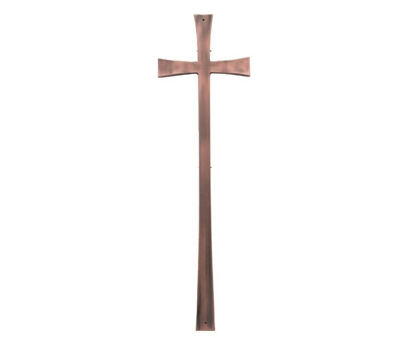 Cross for coffin in zamak alloy series 319 vintage copper finishing
