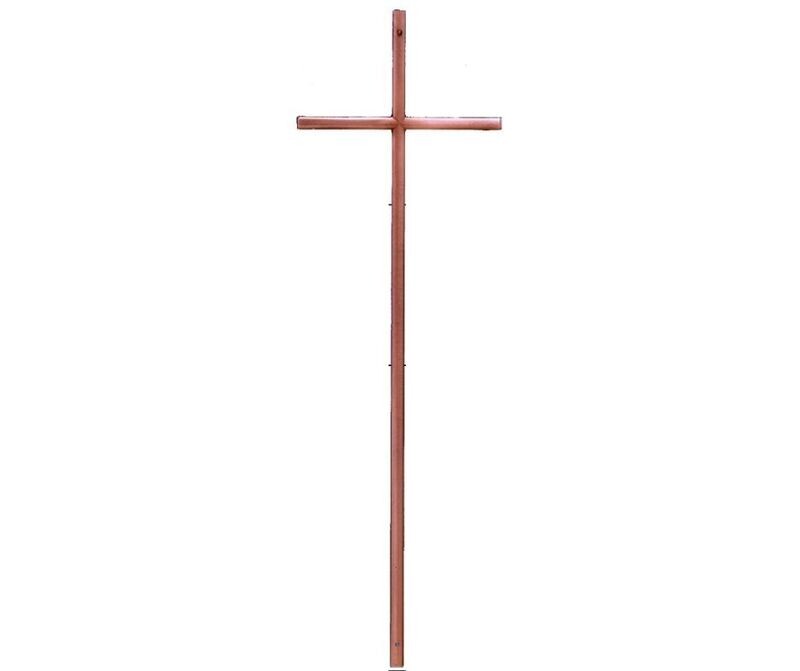 Cross for coffin in zamak alloy series 306 vintage copper finishing