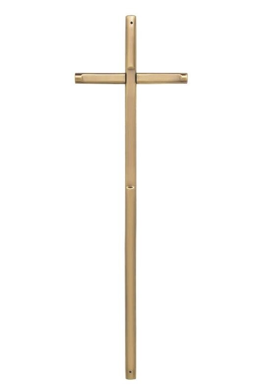 Cross for coffin in zamak alloy series 316 vintage brass finishing