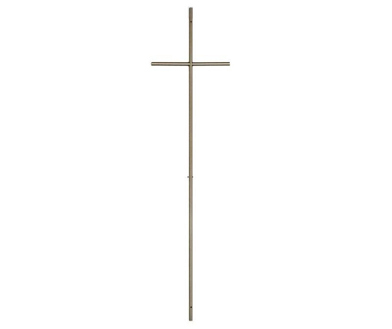 Cross for coffin in steel series 451 vintage brass finishing