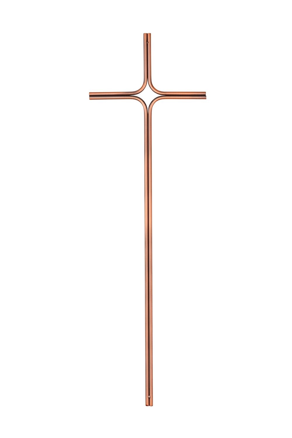 Cross for coffin in steel series 558 vintage copper finishing