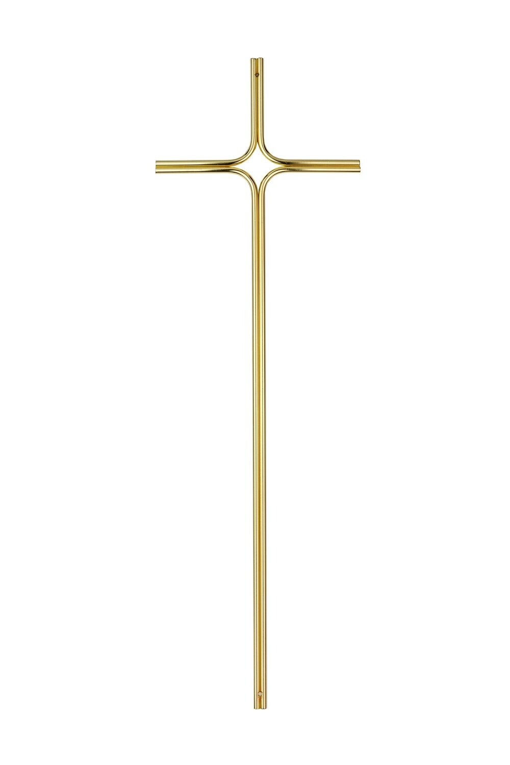 Cross for coffin in steel series 558 polish brass finishing