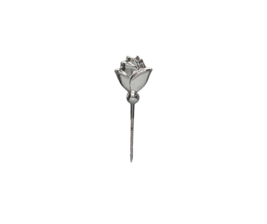 Steel screw with zamak rose nickel finishing