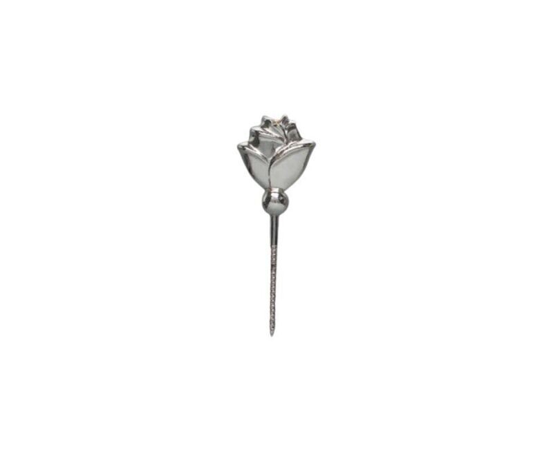 Steel screw with zamak rose nickel finishing