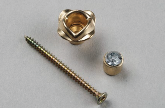 Decoration roses with strass vintage brass finishing