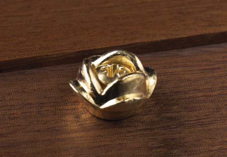 Zamak decoration rose polish brass finishing