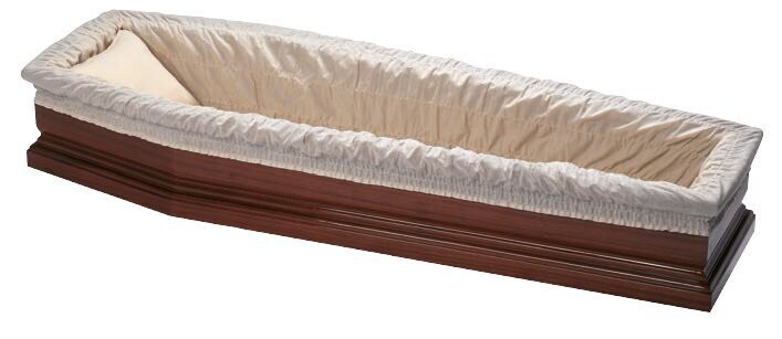 Cotton sack coffin interior natural "Fresia" model