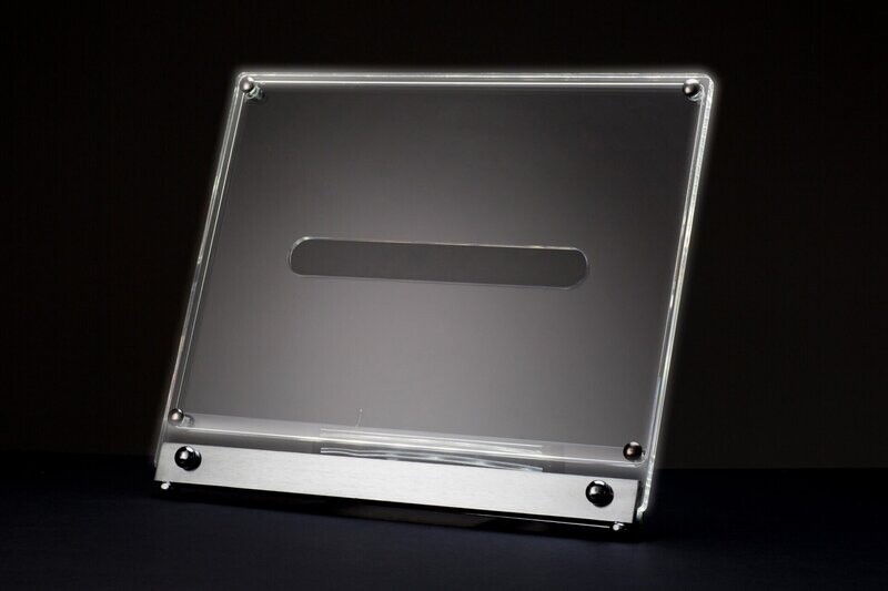 Poster holder with white led