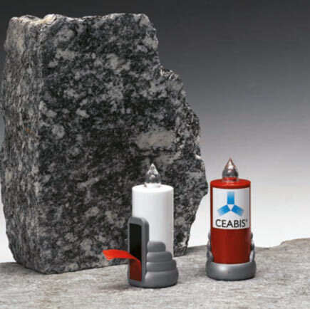 Red wall/ground votive lamp