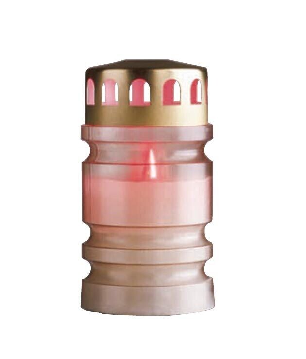 Cylindrical white electronic candle