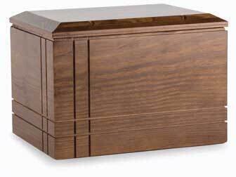 Infinito line cinerary urn finishing satin nut