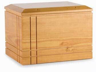 Infinito line cinerary urn finishing satin durmast oak