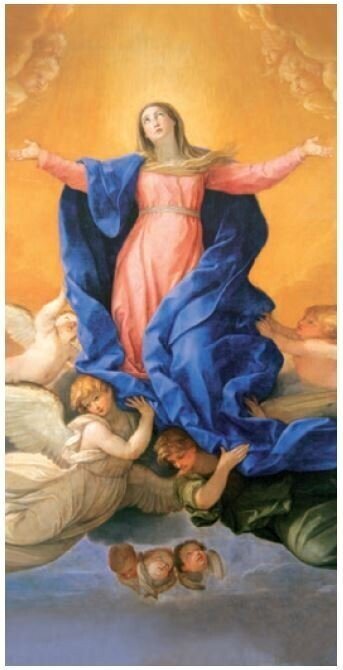 Painting of our Lady of the Assumption roll-up