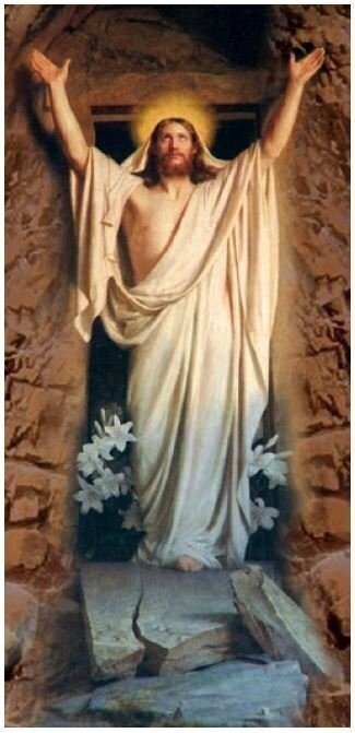 Painting of Christ Sepulchre roll-up