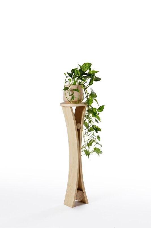 Flower vase stand Gemini Natural