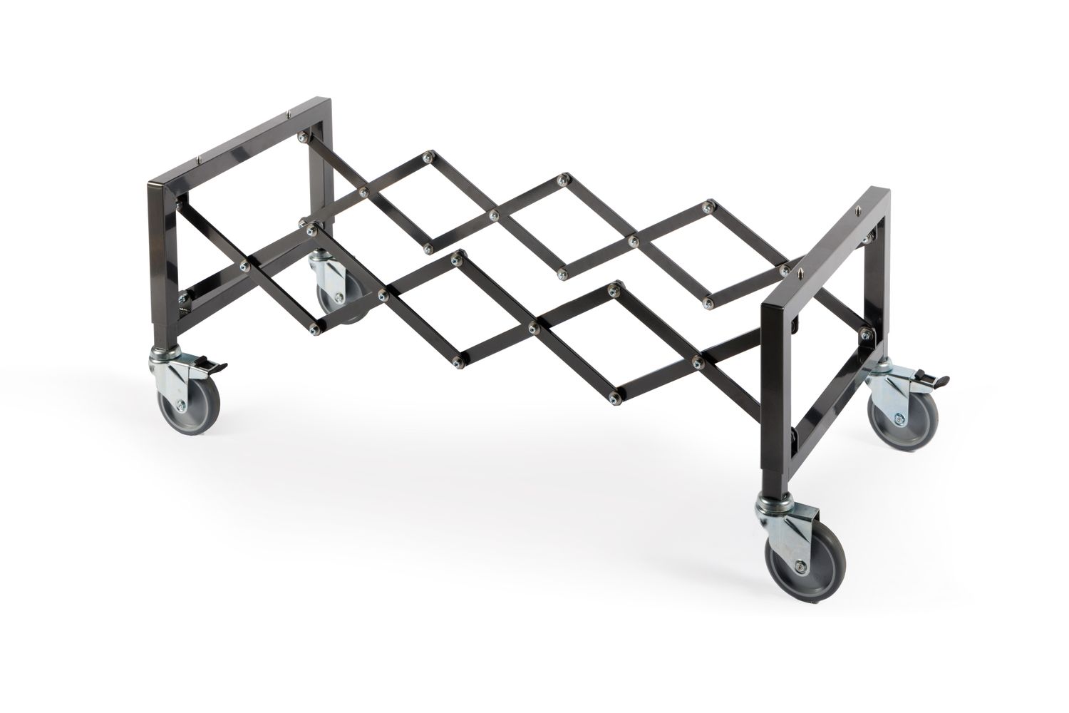 Low-height extendable coffin trolley