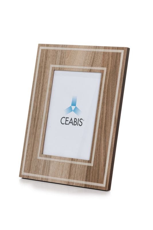 Wooden frame with double edge - oak finishing