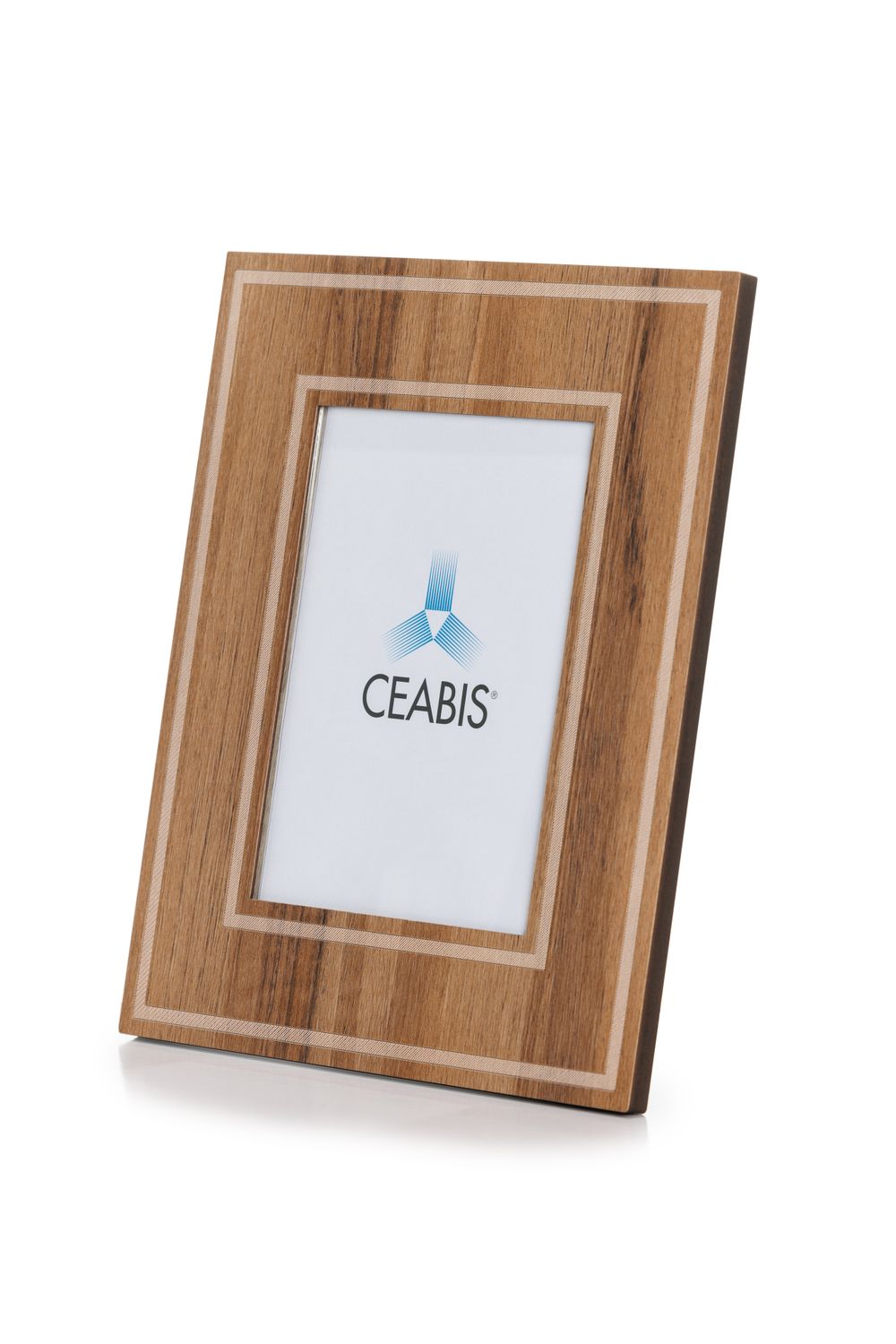 Wooden frame with double edge - walnuts finishing