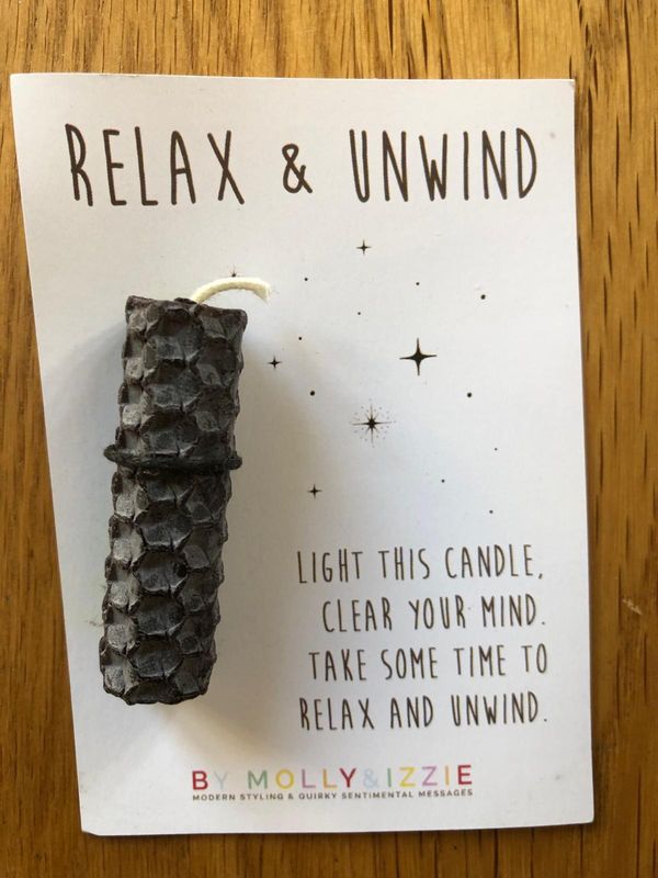 Relax and Unwind Candle - Black