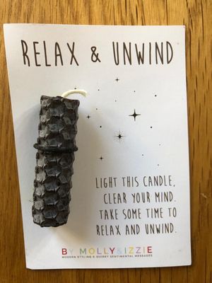 Relax and Unwind Candle - Black