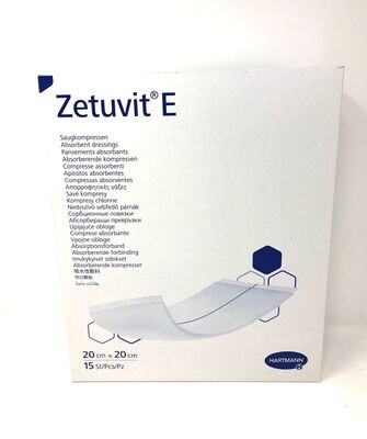 Zetuvit E Saugkompressen steril
20x20cm (15 Stück)