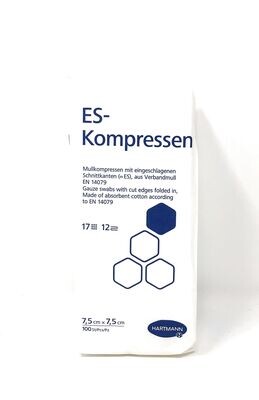 Hartmann ES-Kompressen unsteril 12f 7,5x7,5cm (Inhalt: 100 Stück)