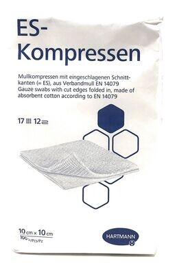 Hartmann ES-Kompressen unsteril 12f 10x10cm (Inhalt: 100 Stück)