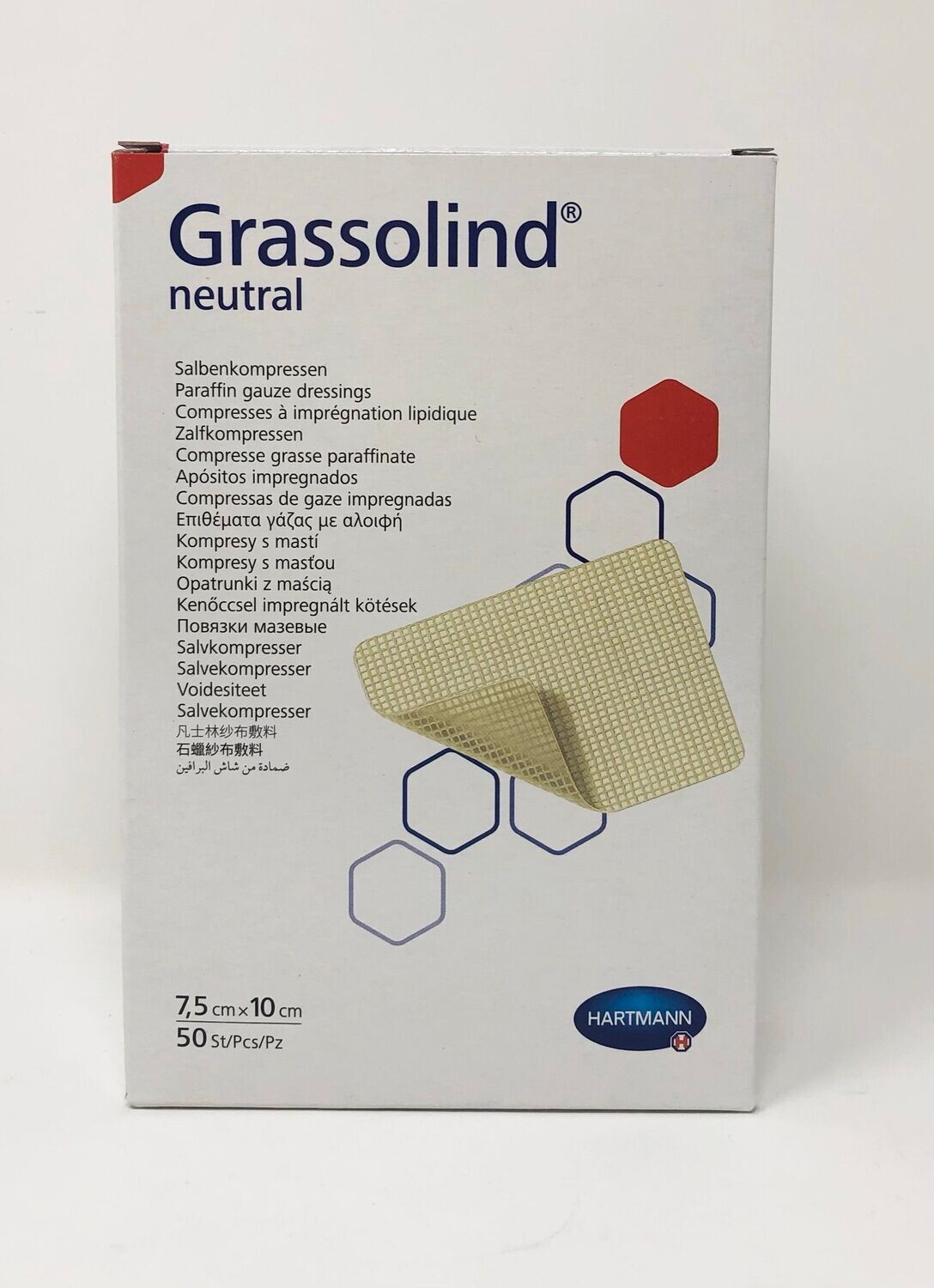 Grassolind neutral steril 10cm x 10cm
Inhalt 50 Stück
