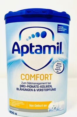 Aptamil COMFORT Spezialnahrung
-von Geburt an-
800g