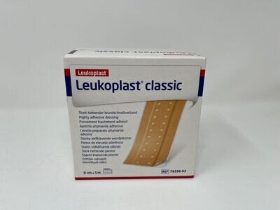 Leukoplast Classic, Wundverband, Pflaster, Meterware 5m x 8cm