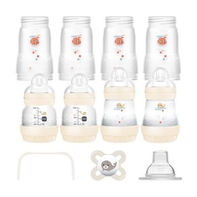 MAM Easy Start™ Anti-Colic Babyflaschen Set 0+ Monate, 10 teiliges Set Beige