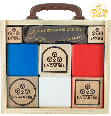 La pétanque carrée - jeu en bois - France