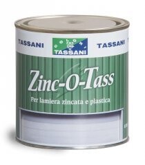 Smalto satinato per lamiera zincata. Zinc-o-Tass, Tassani. Vernici Store
