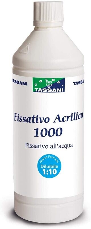 Fondo fissativo all'acqua per interni, Acrilico 1000- Vernici Store