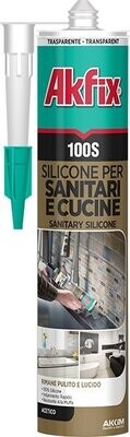 Silicone per Bagno e Cucina, Antibatterico 100S, Akfix - Vernici Store