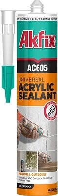 Silicone Sigillante Acrilico Universale, AC605 Akfix.