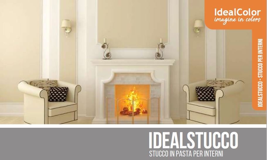 Stucco in pasta per muro, cartongesso per interni, IdealColor.