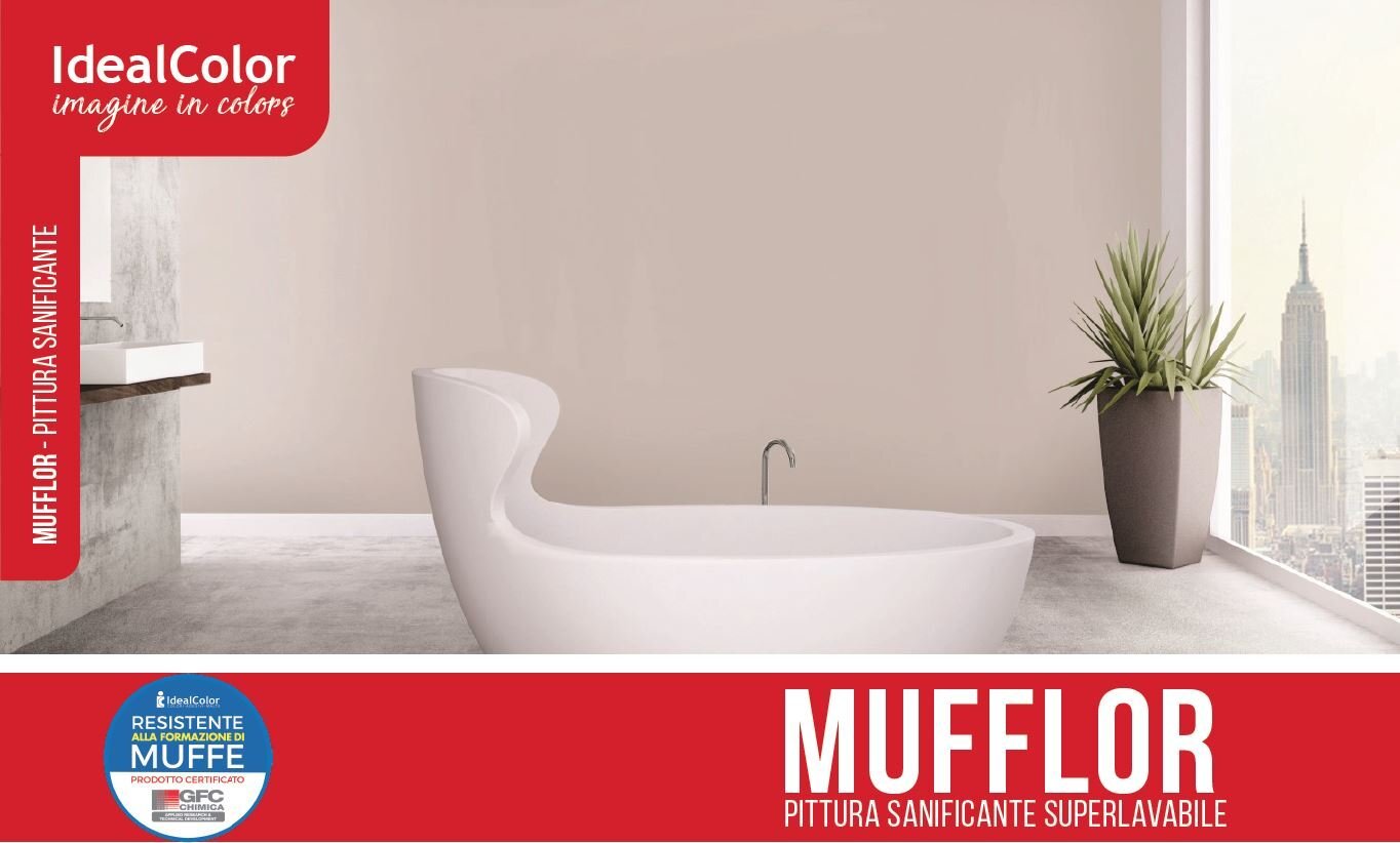 Pittura antimuffa per interno, Mufflor.
