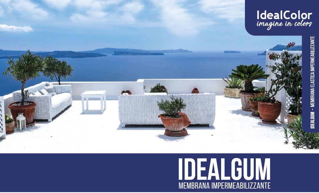 Membrana liquida impermeabilizzante, Idealgum - IdealColor.