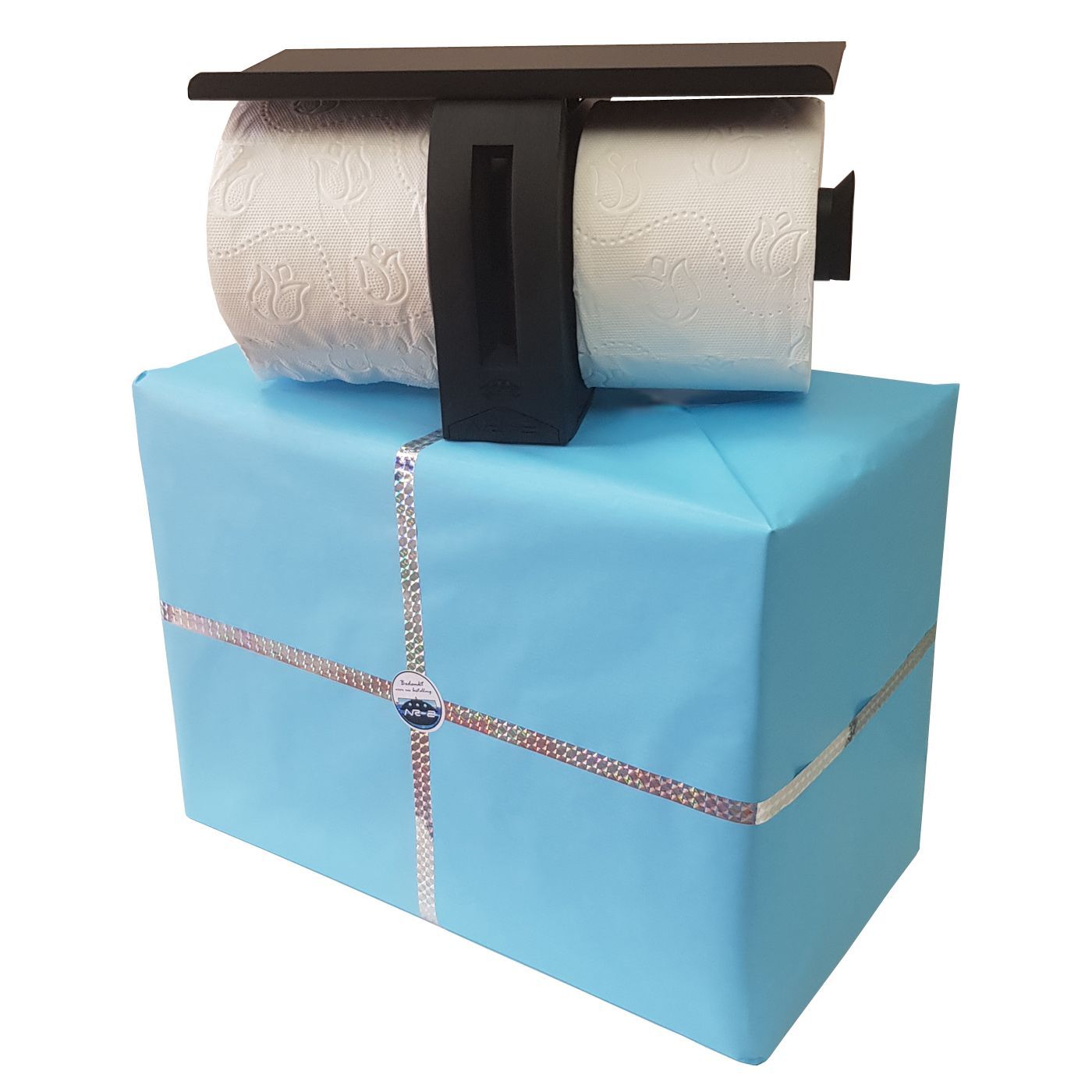 NR-2 Design Rolhouder, vervangt plastic houdende vochtige doekjes.