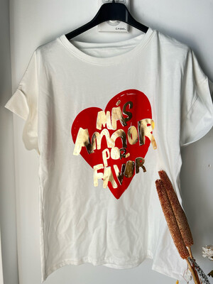 Camiseta amour blanca