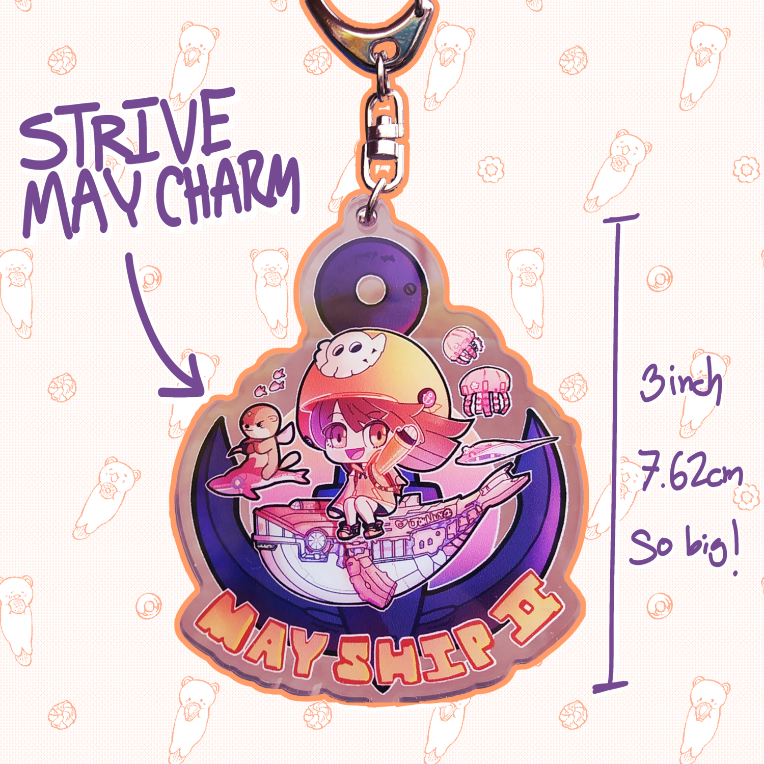 Strive May Keychain