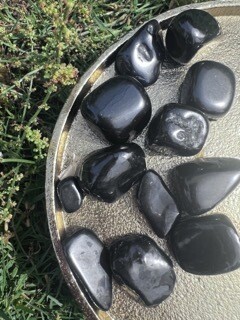 Reiki Infused Tumbled Shungite Stone